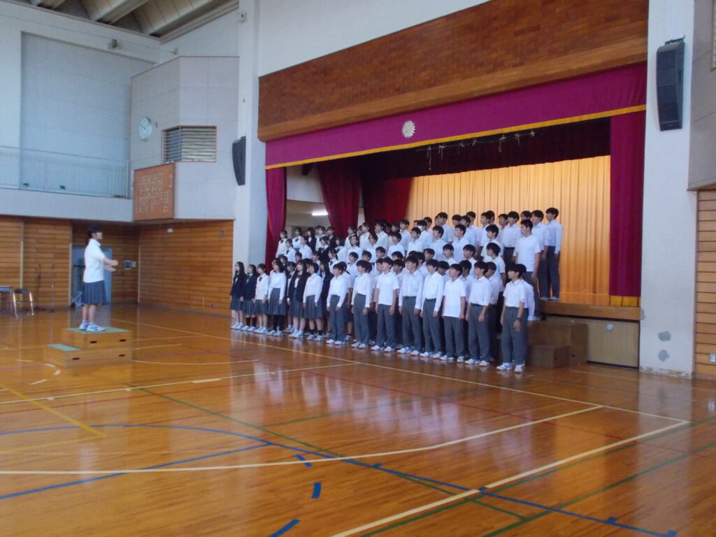 合唱コンクール学年リハーサル