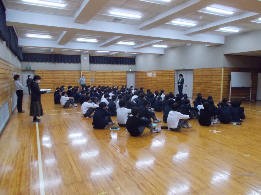 １年校外学習事前指導・２年職場体験学習事前指導